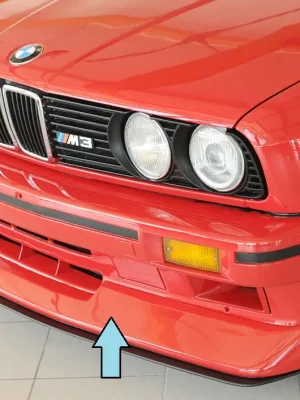 Víkendová Akce Rieger spoiler pod přední nárazník pro BMW řada 3 E30 M3 kupé, r.v. 01/86-, plast ABS bez povrchové úpravy