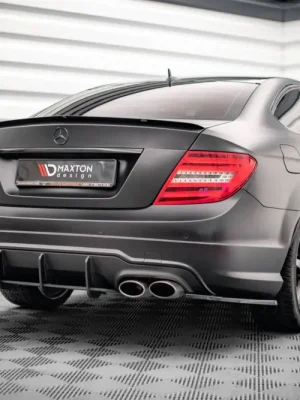 Aktuální Maxton Design "Street Pro" difuzor zadního nárazníku pro Mercedes třída C W204/AMG-Line, plast ABS bez povrchové úpravy, Coupe