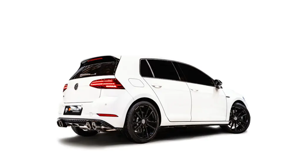Poslední Šance Remus gpf-back výfukový systém s integrovanými ventily pro Volkswagen Golf VII R 4motion facelift typ AU r.v. 12/2018-
