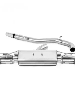 Expresní Doručení Milltek Sport výfukový systém cat-back 80mm bez rezonátoru (hlasitější) pro Audi S3 2.0TFSI Quattro Sedan 310PS 8Y (s OPF/GPF) 2020-2024, titanově modré koncovky