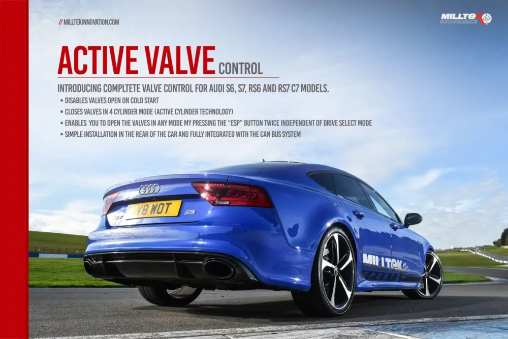 Výprodej Milltek Sport Active Valve Control pro Audi S5 3.0 V6 Turbo Coupe/Cabrio B9 (bez Sport Diff) 2017-2024