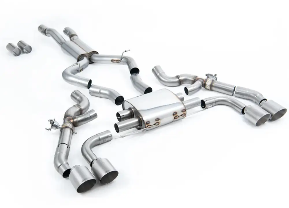 Akční Cena Milltek Sport koncový díl výfuku Axle Back pro BMW X3 X3M / X3M Comp (G01) 3.0 (ROW/North American S58 - pouze Facelift) (2022-) 2022-2024, GT-115 titanové koncovky