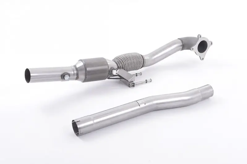 Výprodej Milltek Sport litý Downpipe s HJS HQ 200 Cell High-Flow sportovním katalyzátorem pro Škoda Octavia II vRS 2.0T FSi 2006-2010