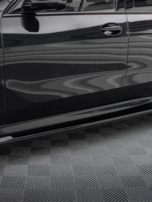 Časově Omezené Maxton Design difuzory pod boční prahy ver.2 pro BMW X5 G05, černý lesklý plast ABS, M-Pack