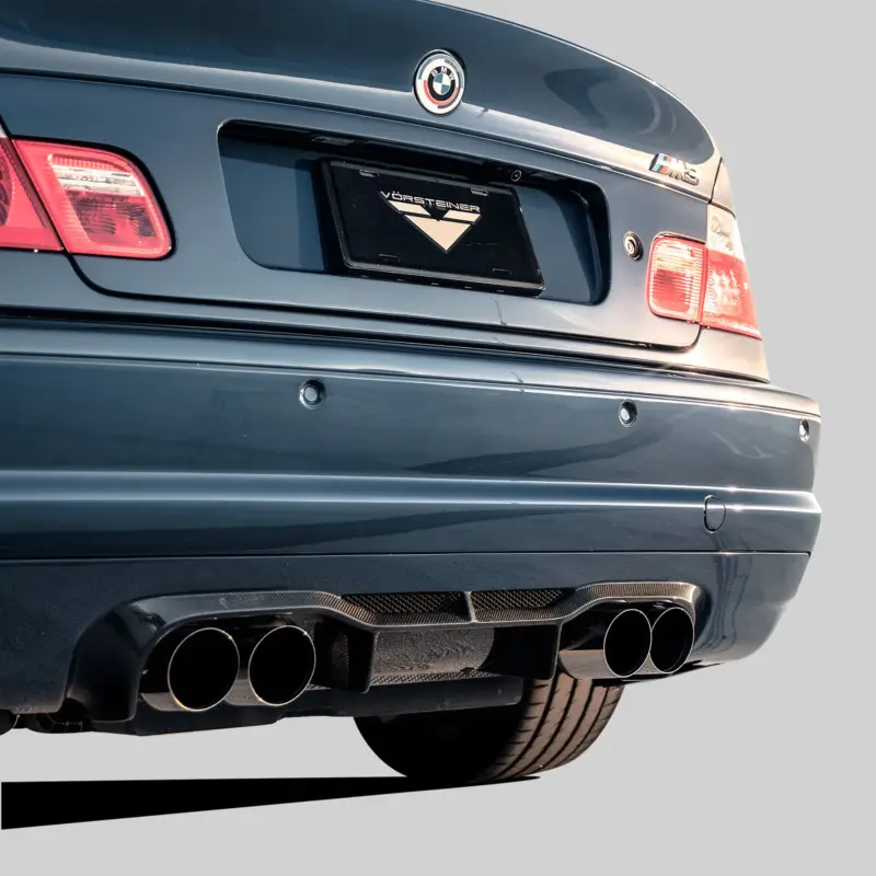 Ihned K Objednání Vorsteiner V20 Aero difuzor zadního nárazníku pro BMW M3 E46, r.v. 2000-2006, lesklý karbon