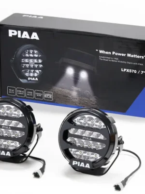 Nízká Cena PIAA LPX570 přídavné dálkové kulaté LED světlomety o průměru 184 mm / 7" s funkcí denního svícení, homologace ECE / R10 / RoHS