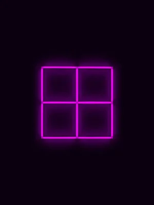 Must-Have Kompletní LED čtyřhranné svítidlo růžové, rozměr 4 elementy 88 x 88 cm
