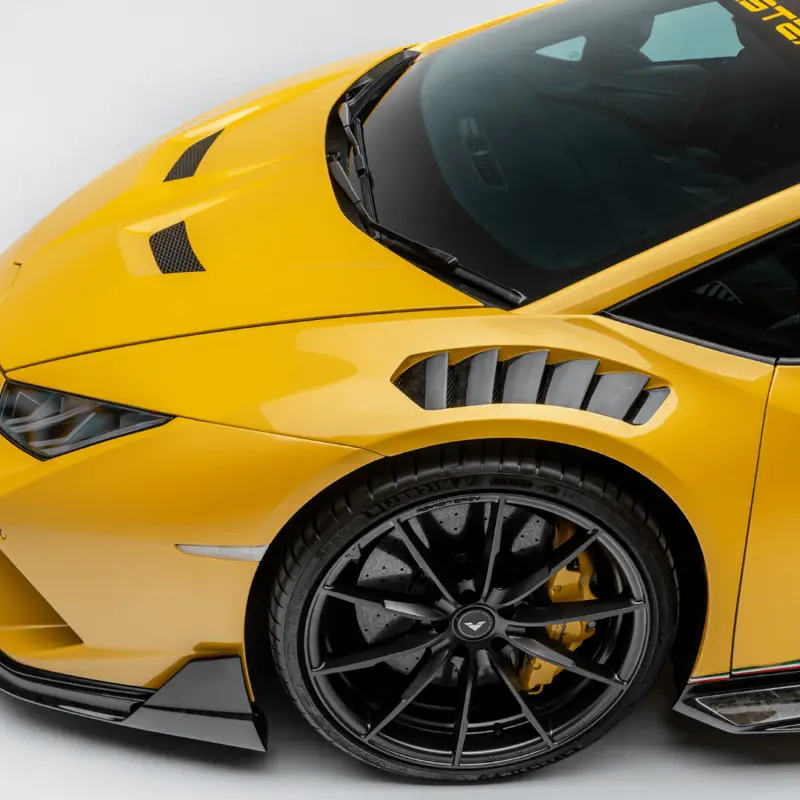 Vorsteiner Vincenzo Edizione Aero přední blatníky pro Lamborghini Huracan EVO 4WD, r.v. 2019-, lesklý karbon Matrix Nová Kolekce