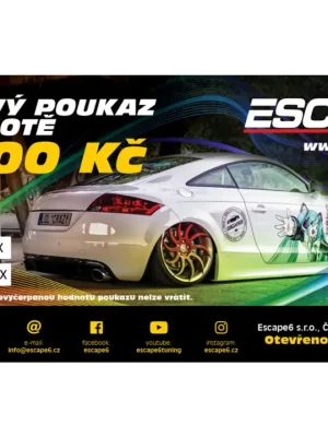 Zlevněný Elektronický dárkový poukaz Escape6, hodnota 10 000 Kč