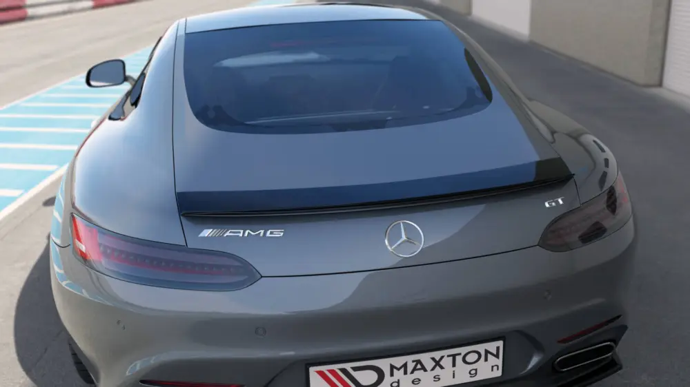 Akce Maxton Design prodloužení spoileru pro Mercedes AMG GT S C190, černý lesklý plast ABS