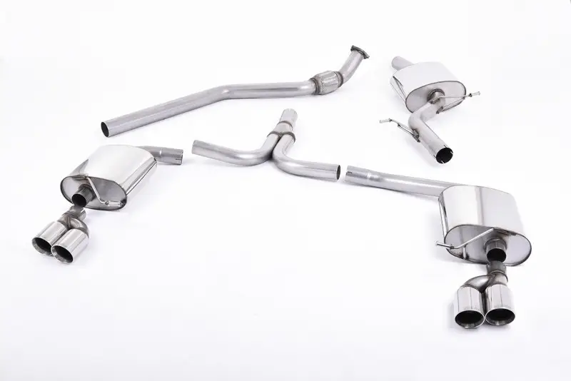 Výprodej Milltek Sport výfukový systém cat-back Quad-outlet pro Audi A5 Sportback 2.0TFSI 2WD/quattro Multitronic/Stronic 2009-2012