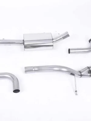 Autentický Milltek Sport výfukový systém cat-back Road+ pro Ford Fiesta Mk7/Mk7.5 1.0T EcoBoost (100/125/140PS) 2013-2017, titanové koncovky