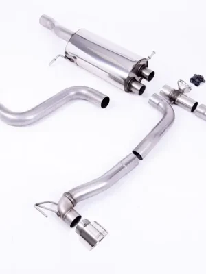 Horká Nabídka Milltek Sport homologovaný výfuk cat-back GPF Back Maxton Designs pro Ford Fiesta Mk8/Mk8.5 ST 1.5 EcoBoost 200PS (Post Sept 2020 Models Only) 2020-2024, Dual Outlet Polished GT-100 Trims