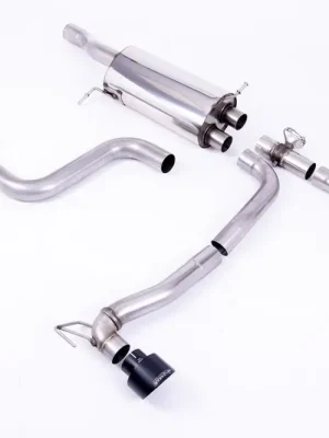 Výprodej Milltek Sport homologovaný výfuk cat-back GPF Back Maxton Designs Dual Outlet pro Ford Fiesta Mk8 ST 1.5 EcoBoost 200PS (Pre Sept 2020 Models Only) 2018-2020, GT-100 černé koncovky