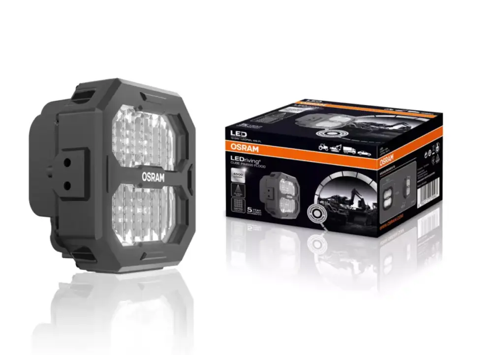 Jen Po Omezenou Doba OSRAM LED pracovní světlo CUBE PX3500 pro automobily a pracovní stroje, tvar sv. kuželu rozprostřený (flood)