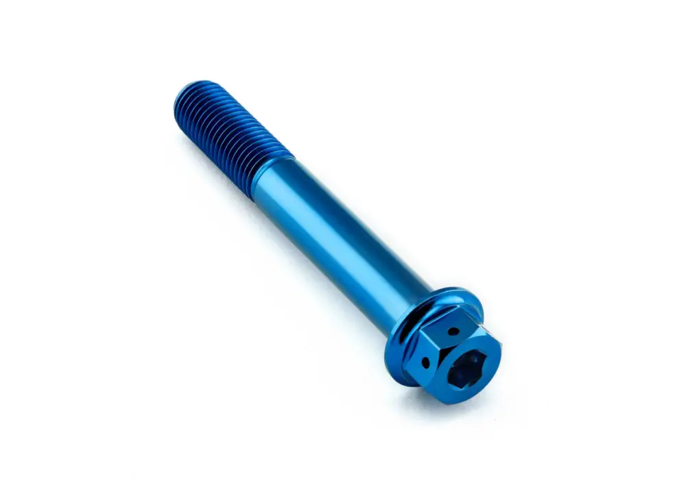 Kup Teď Pro-Bolt titanový šroub s DualDrive hlavou (šestihran + inbus) se závitem M10 x 1,25 mm a délkou 70 mm, barva modrá