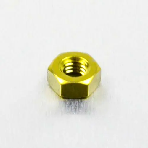 Výprodej Pro-Bolt titanová matka se závitem M4 x 0,70 mm, barva zlatá