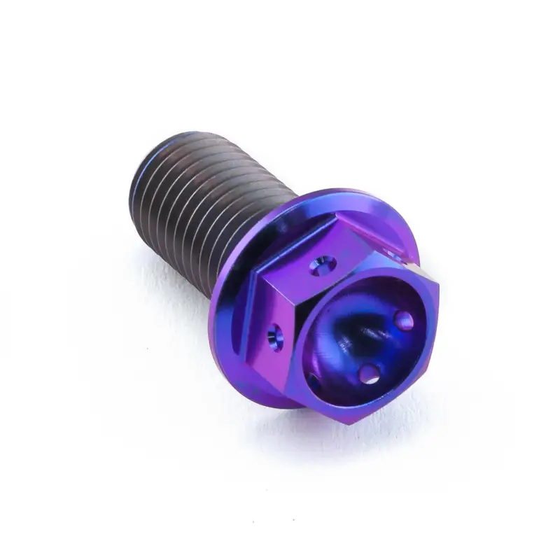 Tovární Cena Pro-Bolt titanový šroub s šestihrannou hlavou se závitem M10 x 1,25 mm a délkou 20 mm, barva opálená fialová