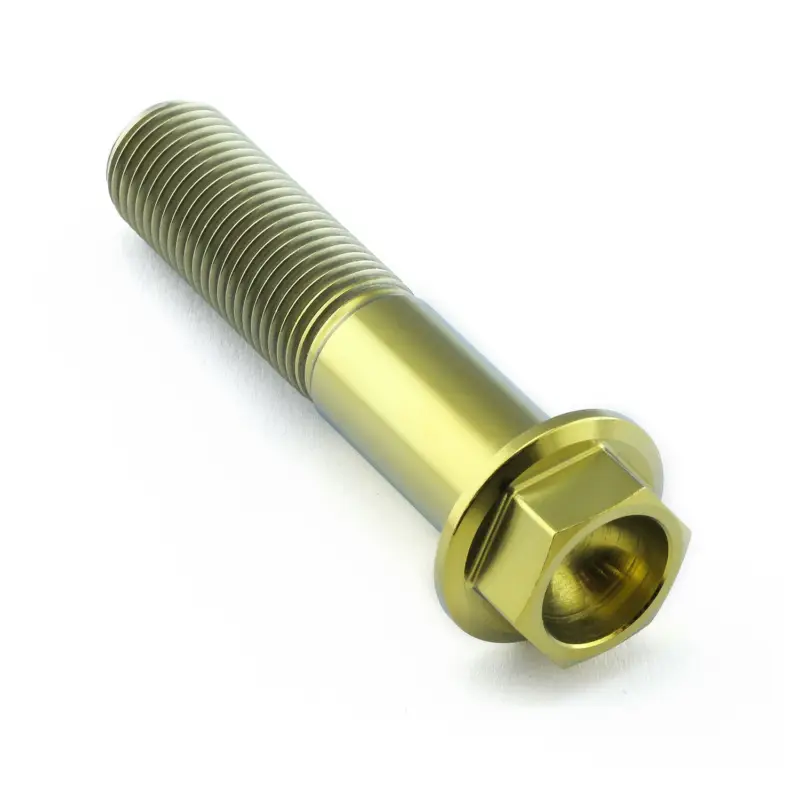 Pro-Bolt titanový šroub s šestihrannou hlavou se závitem M12 x 1,25 mm a délkou 55 mm, barva zlatá Omezená Nabídka