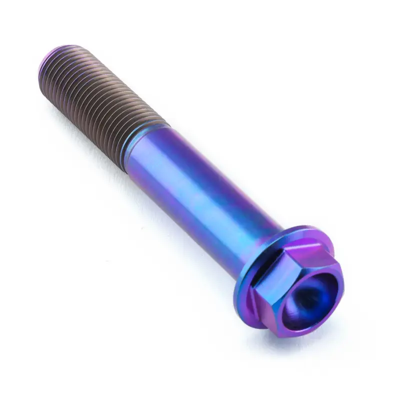 Pro-Bolt titanový šroub s šestihrannou hlavou se závitem M12 x 1,25 mm a délkou 70 mm, barva opálená fialová Speciální Cena
