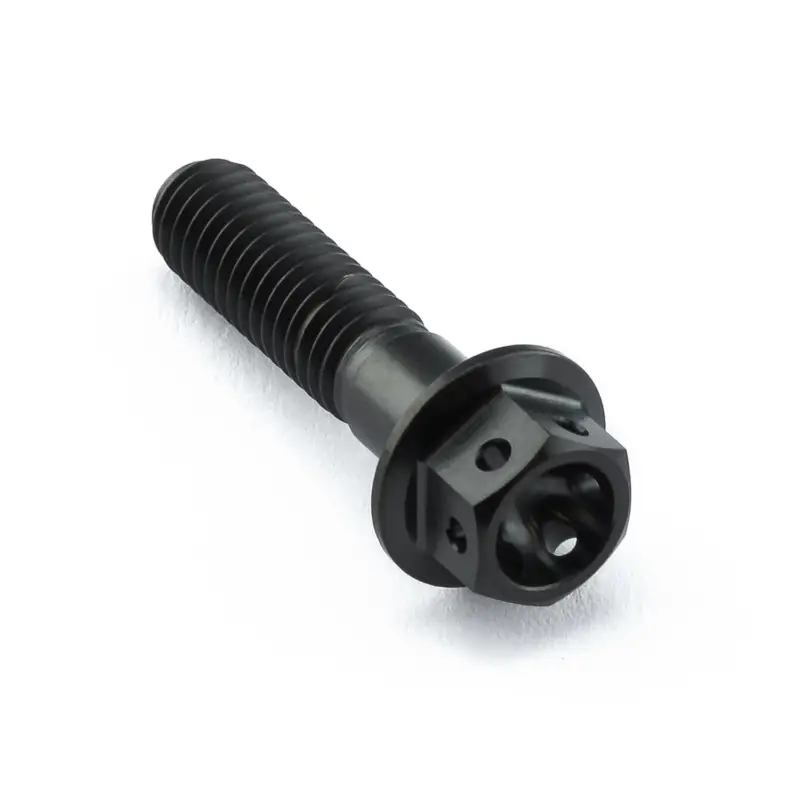 Novinka Pro-Bolt titanový šroub s šestihrannou hlavou se závitem M6 x 1,00 mm a délkou 25 mm, barva černá