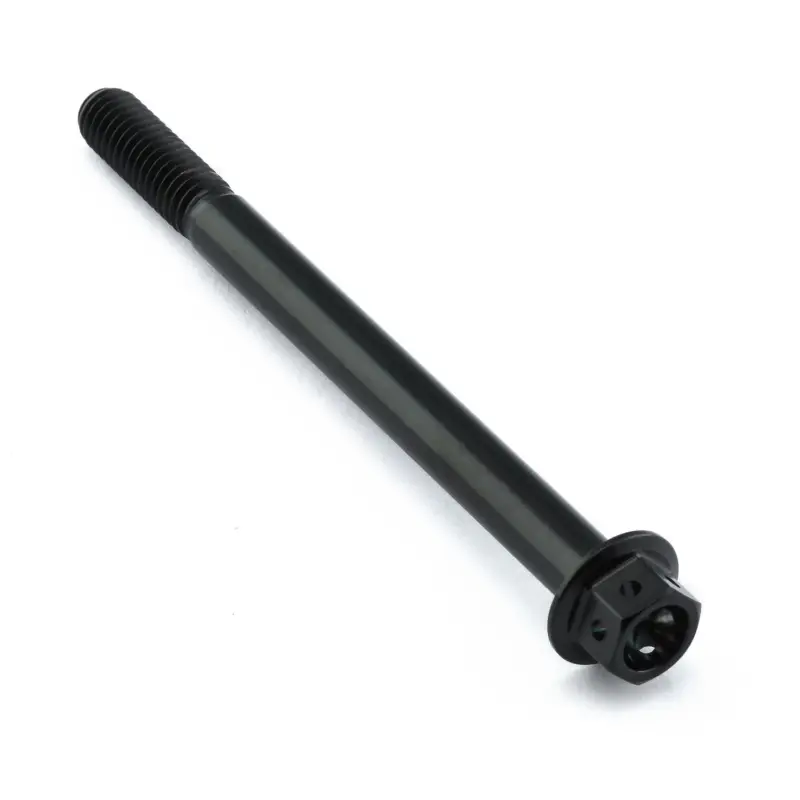 Oblíbený Pro-Bolt titanový šroub s šestihrannou hlavou se závitem M6 x 1,00 mm a délkou 75 mm, barva černá
