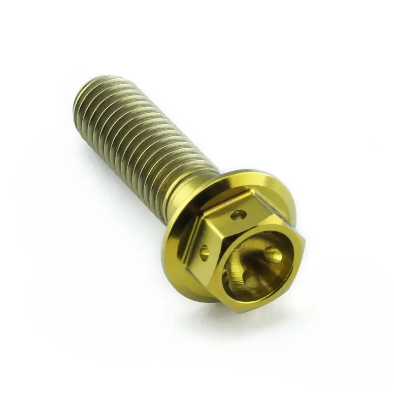 Nejprodávanější Pro-Bolt titanový šroub s šestihrannou hlavou se závitem M8 x 1,25 mm a délkou 28 mm, barva zlatá