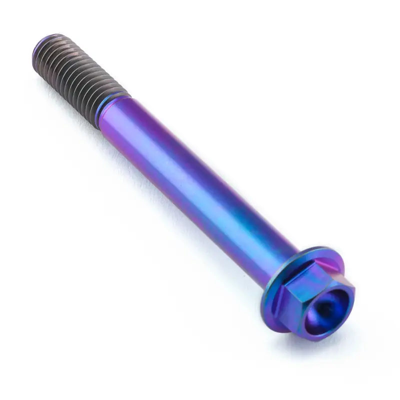 Pro-Bolt titanový šroub s šestihrannou hlavou se závitem M8 x 1,25 mm a délkou 70 mm, barva opálená fialová Must-Have