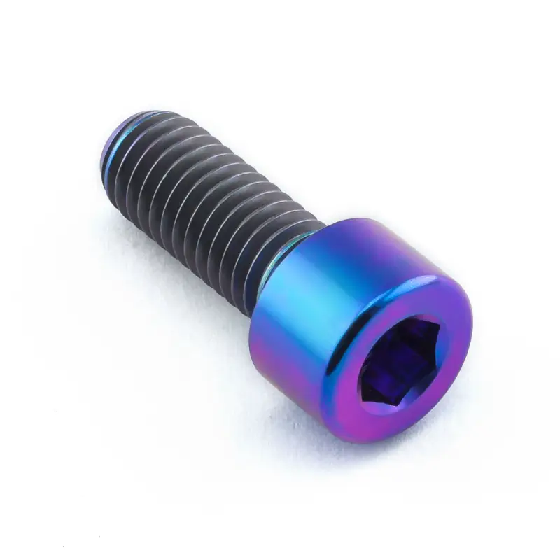 Pro-Bolt titanový inbusový šroub s válcovou hlavou se závitem M8 x 1,25 mm a délkou 20 mm, barva opálená fialová Super Cena