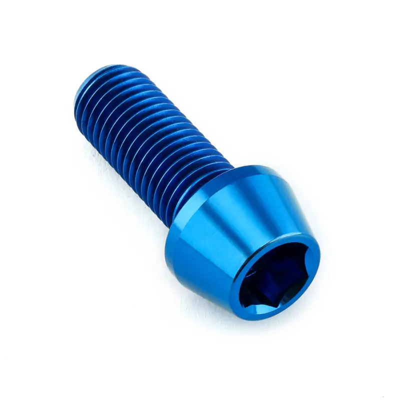 Kup Teď Pro-Bolt titanový inbusový šroub s kónusovou hlavou se závitem M10 x 1,25 mm a délkou 25 mm, barva modrá