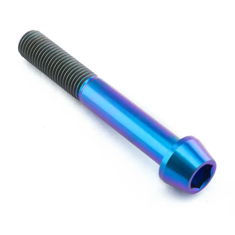 Pro-Bolt titanový inbusový šroub s kónusovou hlavou se závitem M10 x 1,25 mm a délkou 70 mm, barva opálená fialová Přímo Od Výrobce