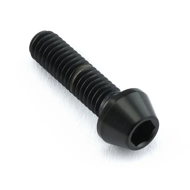 Pro-Bolt titanový inbusový šroub s kónusovou hlavou se závitem M4 x 0,70 mm a délkou 15 mm, barva černá Dokud Zásoby Vydrží