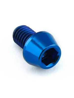 Autentický Pro-Bolt titanový inbusový šroub s kónusovou hlavou se závitem M5 x 0,80 mm a délkou 8 mm, barva modrá
