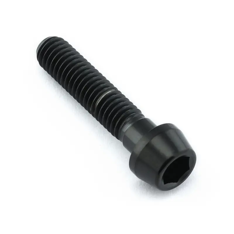 Pro-Bolt titanový inbusový šroub s kónusovou hlavou se závitem M6 x 1,00 mm a délkou 28 mm, barva černá Akční Cena