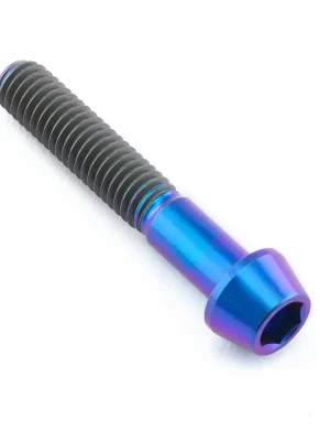 Výhodná Nabídka Pro-Bolt titanový inbusový šroub s kónusovou hlavou se závitem M6 x 1,00 mm a délkou 35 mm, barva opálená fialová