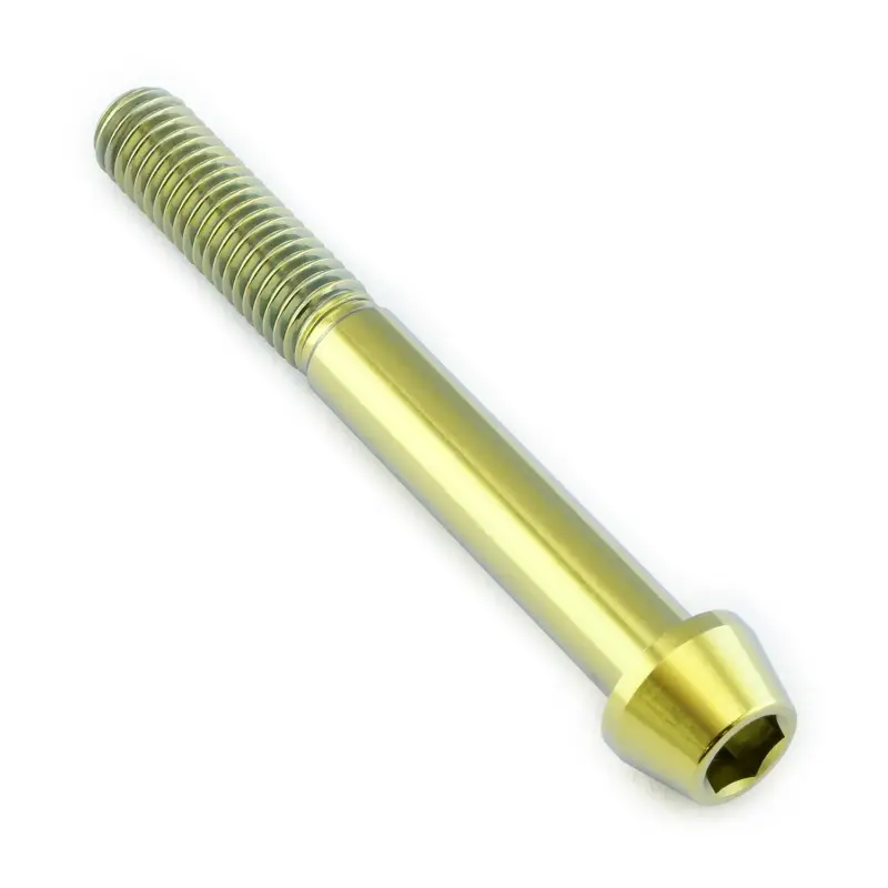 Pro-Bolt titanový inbusový šroub s kónusovou hlavou se závitem M8 x 1,25 mm a délkou 65 mm, barva zlatá Kup Teď