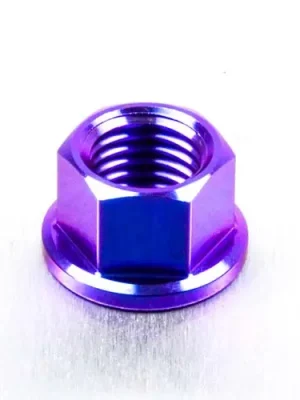 Zlevněný Pro-Bolt titanová matka se závitem M12 x 1,50 mm, barva opálená fialová