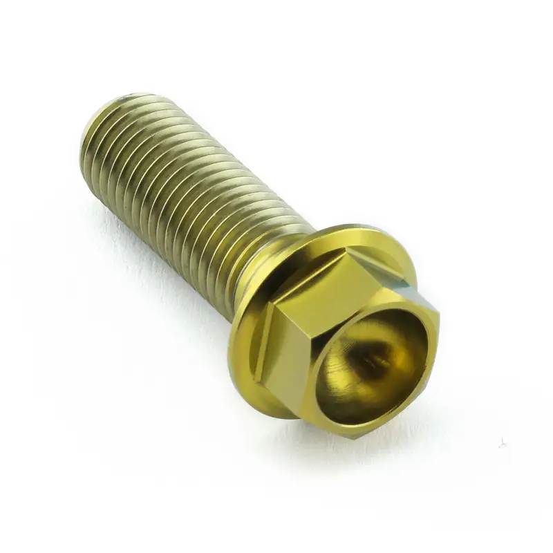 Nová Kolekce Pro-Bolt titanový šroub s šestihrannou hlavou se závitem M10 x 1,25 mm a délkou 30 mm, barva zlatá