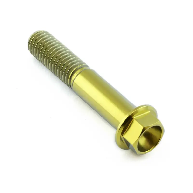 Pro-Bolt titanový šroub s šestihrannou hlavou se závitem M10 x 1,50 mm a délkou 55 mm, barva zlatá Přímo Od Výrobce
