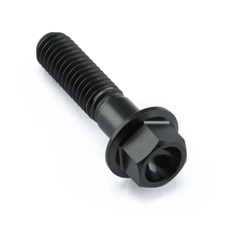 Pro-Bolt titanový šroub s šestihrannou hlavou se závitem M6 x 1,00 mm a délkou 25 mm, barva černá Top Prodej