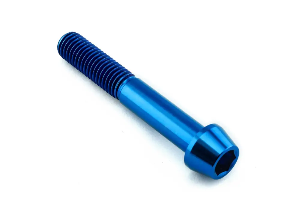 Pro-Bolt titanový inbusový šroub s kónusovou hlavou se závitem M10 x 1,50 mm a délkou 65 mm, barva modrá Kup Teď