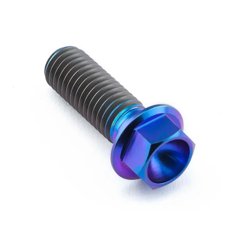 Pro-Bolt titanový šroub s šestihrannou hlavou se závitem M10 x 1,50 mm a délkou 30 mm, barva opálená fialová Nová Kolekce