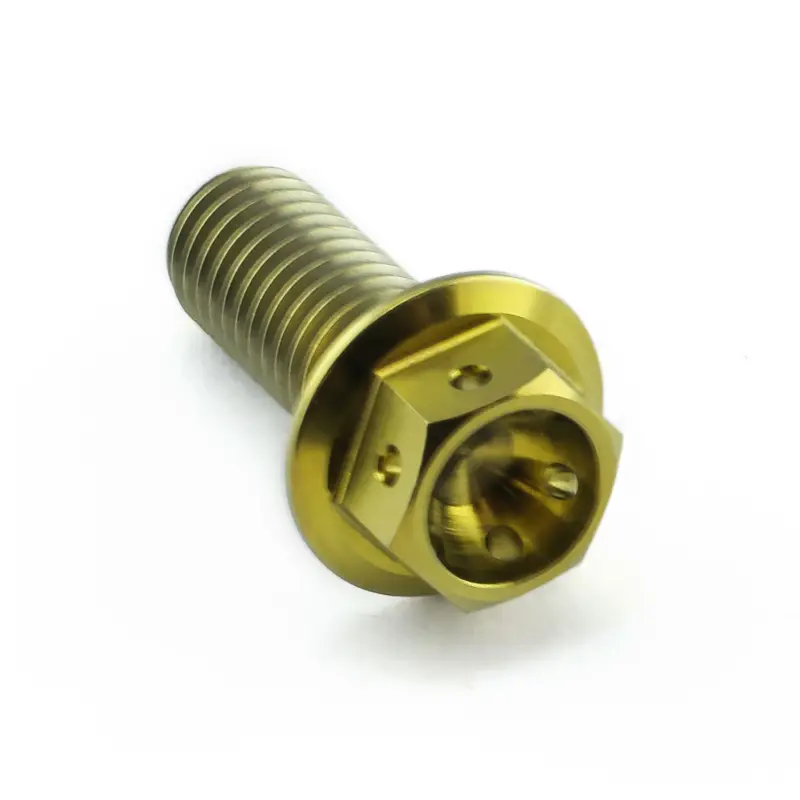 Pro-Bolt titanový šroub s šestihrannou hlavou se závitem M8 x 1,25 mm a délkou 20 mm, barva zlatá Must-Have