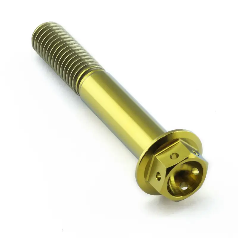 Pro-Bolt titanový šroub s šestihrannou hlavou se závitem M8 x 1,25 mm a délkou 50 mm, barva zlatá Akční Cena