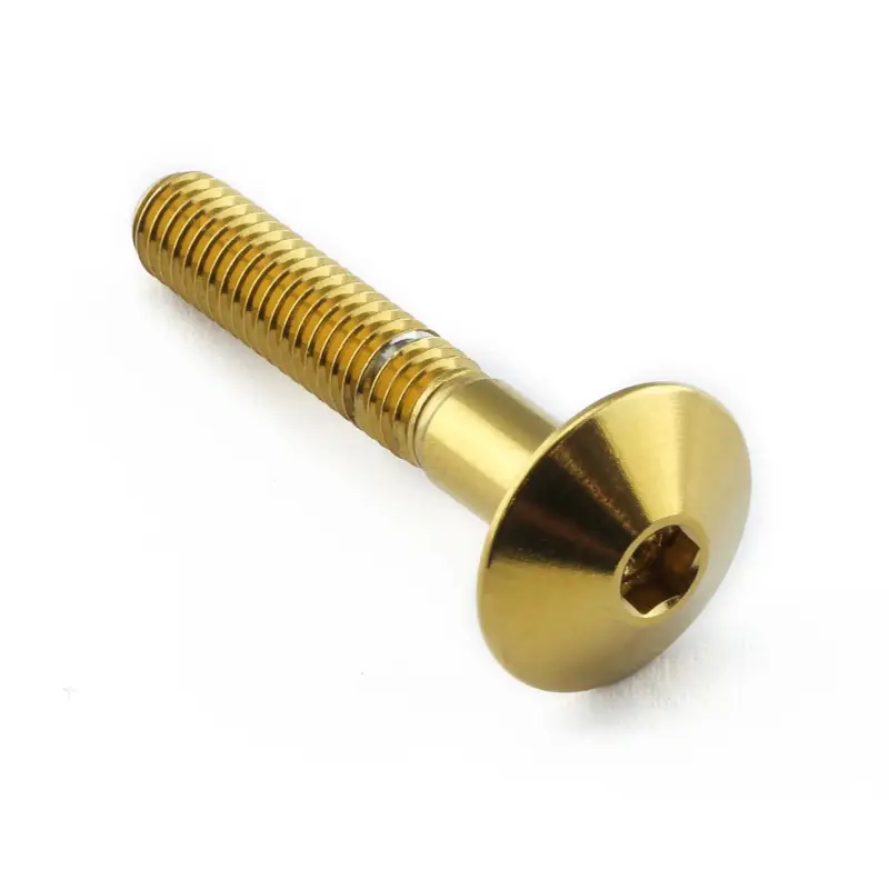 Sleva Pro-Bolt nerezový inbusový šroub s vypouklou hlavou o průměru 16 mm se závitem M6 x 1,00 mm a délkou 35 mm, barva leštěná