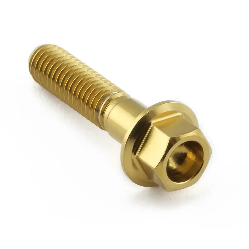 Přímo Od Výrobce Pro-Bolt nerezový šroub s šestihrannou hlavou se závitem M6 x 1,00 mm a délkou 27 mm, barva leštěná
