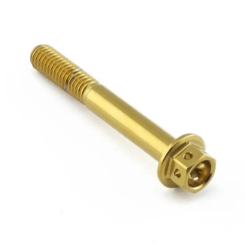 Časově Omezené Pro-Bolt nerezový šroub s šestihrannou hlavou se závitem M6 x 1,00 mm a délkou 45 mm, barva leštěná
