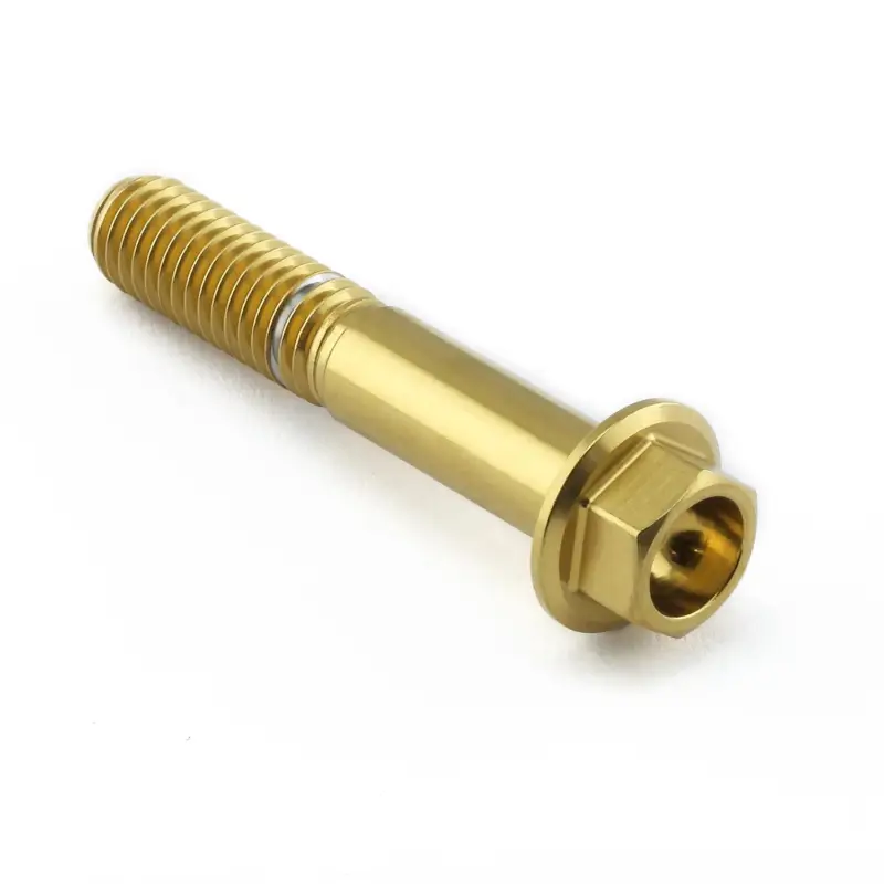 Zlevněný Pro-Bolt nerezový šroub s šestihrannou hlavou se závitem M8 x 1,25 mm a délkou 45 mm, barva zlatá