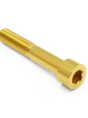 Autentický Pro-Bolt nerezový inbusový šroub s válcovou hlavou se závitem M10 x 1,25 mm a délkou 60 mm, barva zlatá