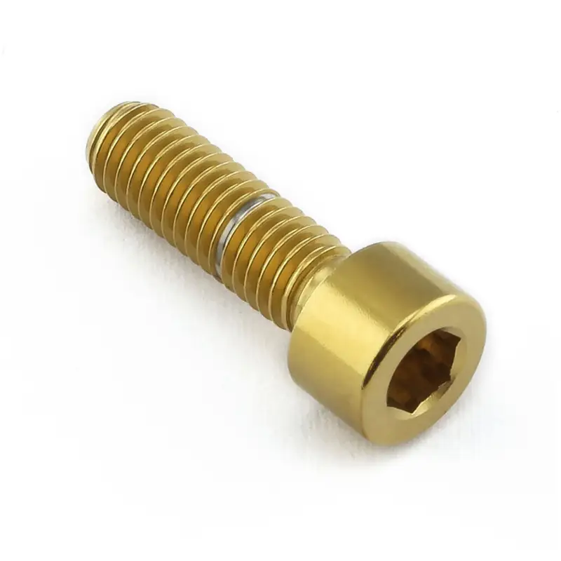 Nová Kolekce Pro-Bolt nerezový inbusový šroub s válcovou hlavou se závitem M5 x 0,80 mm a délkou 16 mm, barva zlatá